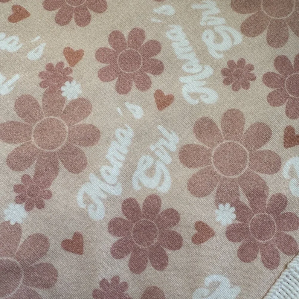 EUC Loic by Design Mama's Girl Mother's Day Dog Bandana with Poms, Pink Daisy, M